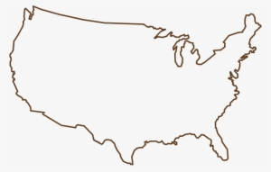 United States Outline Png - Usa Map Outline Svg