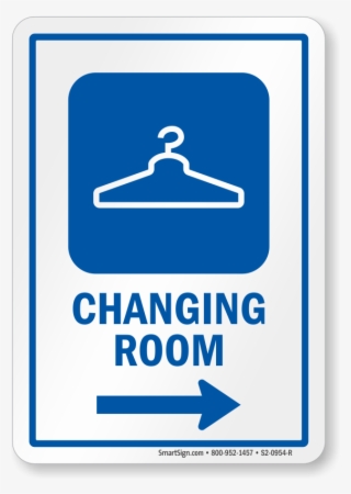 Changing Room Right Arrow Hospital Sign