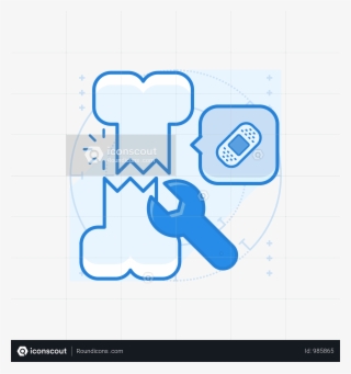 Broken Bone Illustration Full Screen