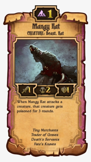 59 Lifestealer 162 Loyal Darkling 165 Mangy Rat