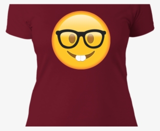 Nerd With Glasses Emoji Shirt Costume Birthday Party