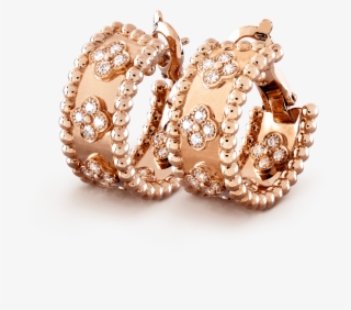 Perlée Clovers Hoop Earrings,