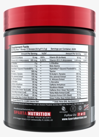 Sparta Nutrition Kraken Pre Workout