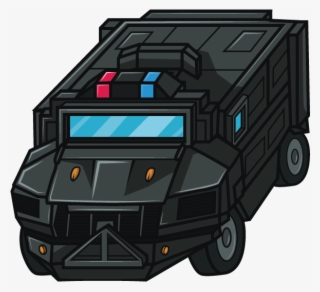A Swat Team Truck Vector Done For A Client's App Game