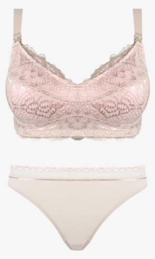 Maternity Bra Almond & Blush Thong Set Seta08 2109thong