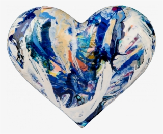 2018 Mini Heart By Colleen Gianatiempo "aqueous"