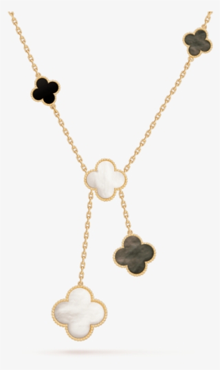 Magic Alhambra Necklace, 6 Motifs, Gold - 620x620 PNG Download - PNGkit