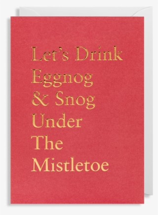 Let's Drink Eggnog Christmas Card