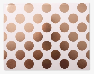 Shimmer Pink Champagne Large Desk Pad Large Polka