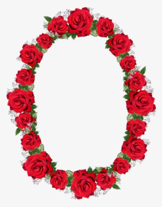 Frame, Border, Red, Roses, Floral