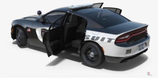 1 Dodge Charger Police Car Rigged Royalty-free 3d Model