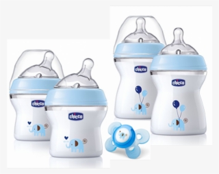 Kit Com 4 Mamadeiras Chicco Natural Fit Newborn Anti