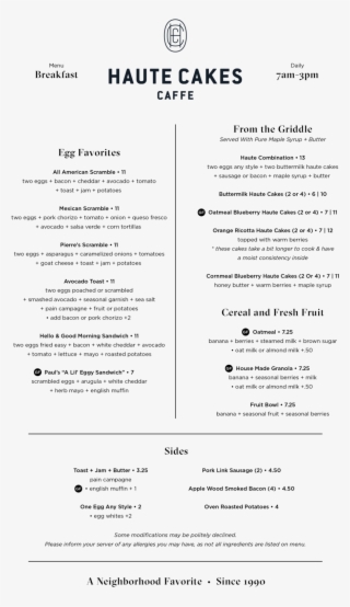 Haute Cakes Breakfast 15