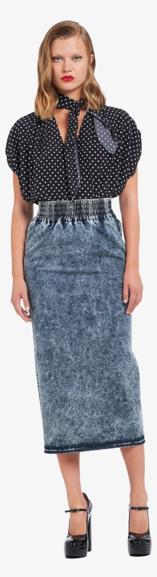 Blue Denim Skirt