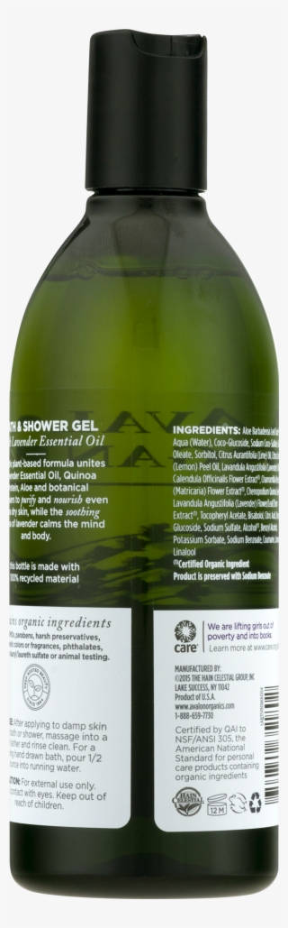Avalon Organics Nourishing Lavender Bath & Shower Gel,