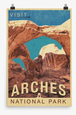 Visit Arches Poster 1 Mockup Transparent Transparent
