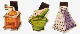 Cute Kitchen Utensils Magnetic Bookmark