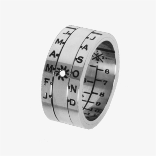 Aquitaine Sundial Ring Silver Finish