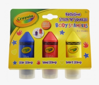 Crayola Bathtime Stick 'n' Squeeze Body Stampers 3pk