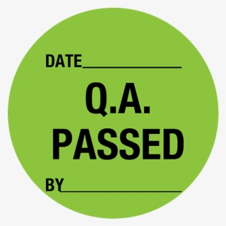 Brady Quality Assurance Label Qa Passed