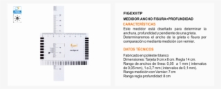 Regla Medidora Grietas