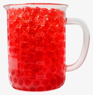 Red Rainbow Beads Growing Polymer Gel Balls-12 Grams