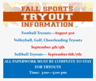 Fall Sports