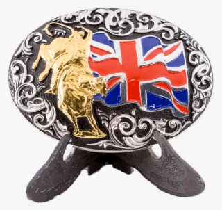 Fivela Sumetal Modelo Rodeio Bandeira Inglaterra
