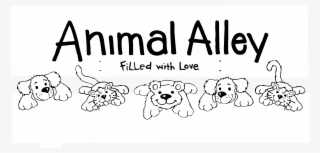 Animal Alley 01 Logo Black And White