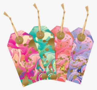 Marble Madness Luggage Tag