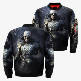 Skeleton Warrior Over Print Jacket