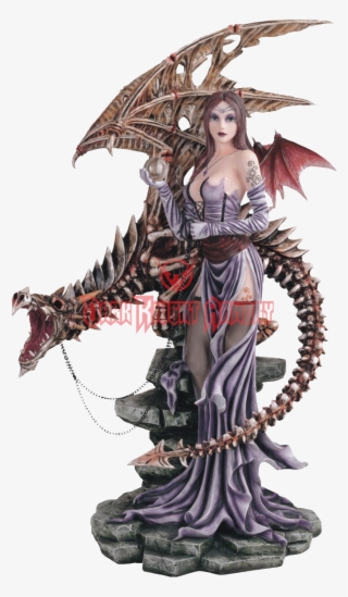 Skeletal Dragon Fairy Statue