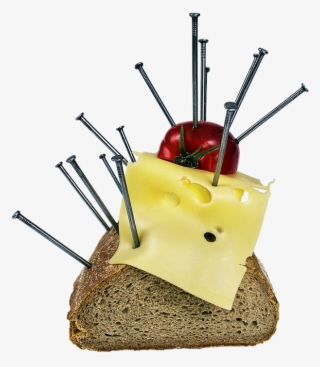 Bread, Cheese, Tomato, Breakfast, Surreal, Art