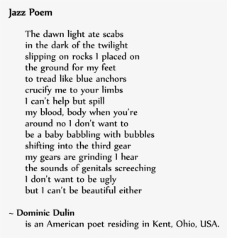 Dominic Dulin, Jazz Poem