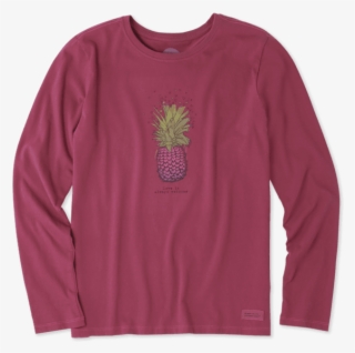 Women's Pineapple Love Long Sleeve Crusher Tee