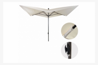 Luksus Alu Parasol 3x3m