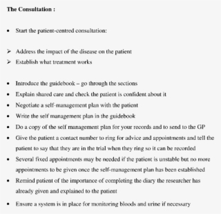Notes For Consultants On How To Conduct The Intervention