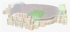 Campus Crossroads Watercolor - University Of Notre Dame