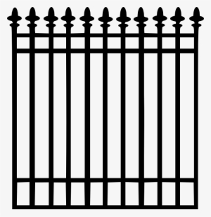 Jennm Wrought Iron Fence Png Clip Art - Iron Fence Png