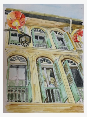 This Is The Watercolor Painting I Did - Drawing