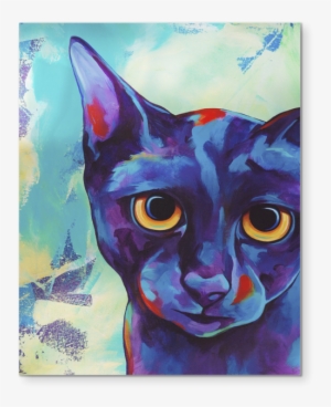Premium Cat Art Collection - Trademark Art 'cameo Cat' Print On Wrapped Canvas