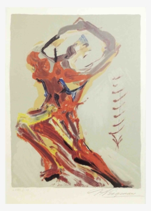 David Alfaro Siquieros Lithograph Of A Woman Figure - Modern Art