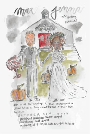 Watercolor Wedding Invitations - Pattern