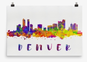 Each Print Offers A Multi-color Silhouette Painting - Skyline