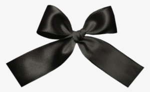 Black Bow Ribbon Png Transparent Image - Black Ribbon Png