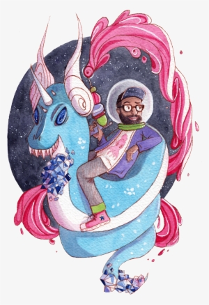 Commission Of The Most Fantabulous Riding A Dragonair - Dragonair