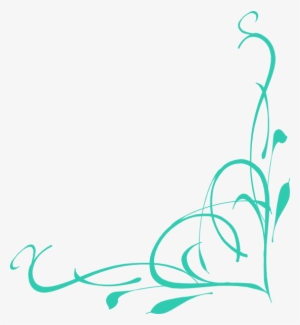 Swirl - Turquoise Swirl Border