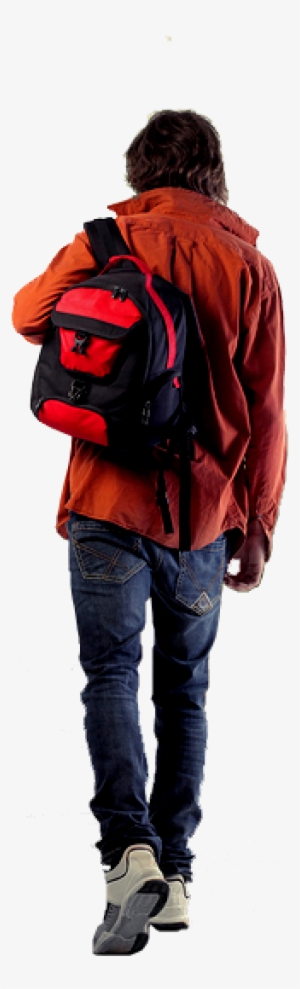 Man Walking Away - Backpack