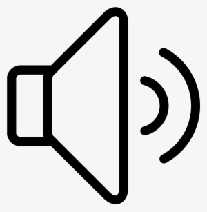 Loudspeaker - Volume Icon Png White