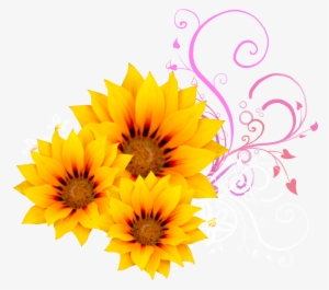 Watercolor Sunflower Png - Sunflower Design Png